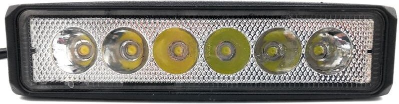 Planet Shop - 18W Led Scheinwerfer led Scheinwerfer Zusätzliche Lampentiefe für Off-Road Autos 12V 6 LEDs