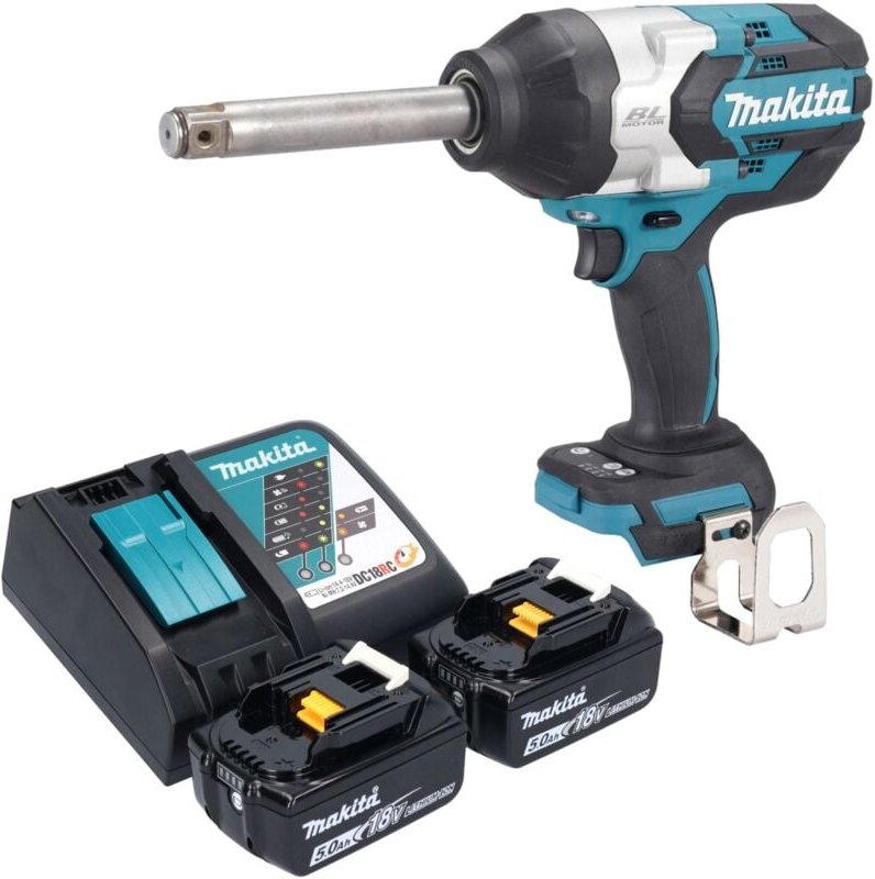 Dtw 1005 rt Akku Schlagschrauber 18 v 1360 Nm 3/4' Brushless + 2x Akku 5,0 Ah + Ladegerät - Makita