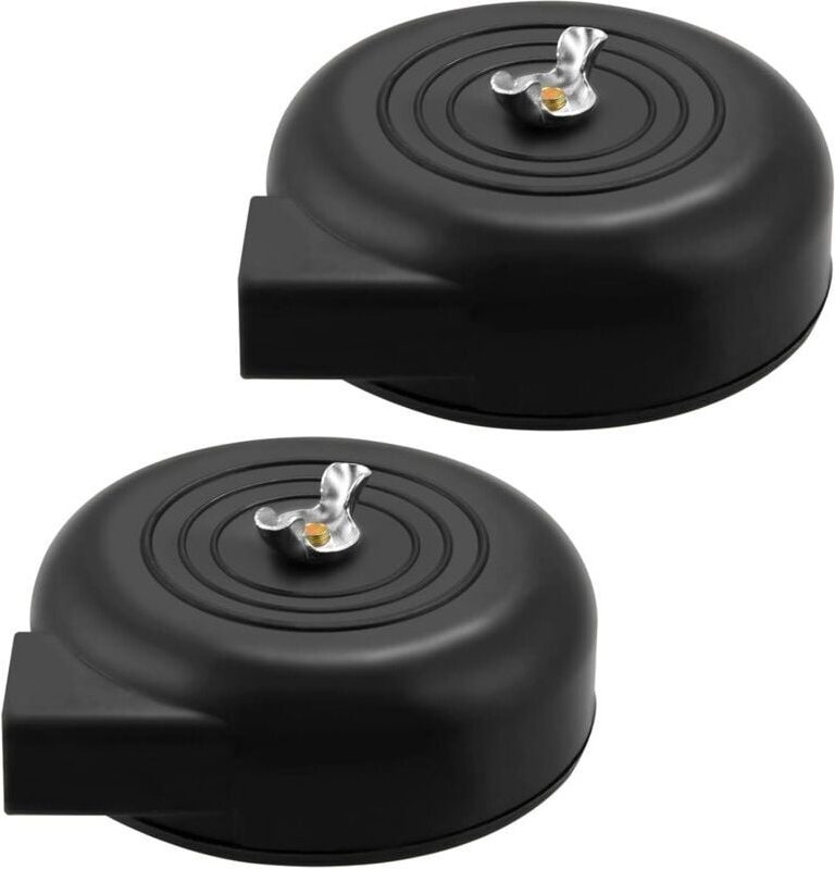 2 filtri aria (filettatura 20 mm) per compressore d'aria, neri - KZQ