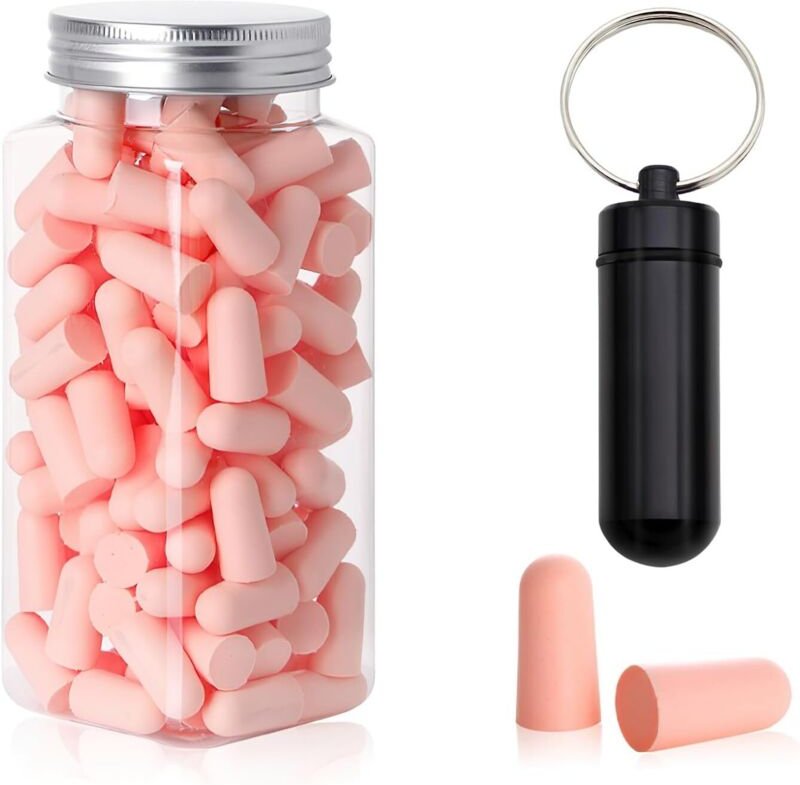 120 Stück Ohrstöpsel zum Schlafen, SNR 38 dB, wiederverwendbare Schlaf-Ohrstöpsel, Anti-Lärm-Ohrstöpsel-Box zum Schlafen...