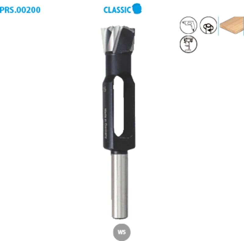 Wachsmesser aus Stahl WS für Holz Classic ø 15 ø Schaft 13 Länge 140 mm