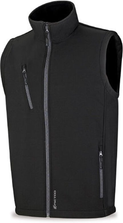 Brand Arbeitsschutzweste 'Lytir' Größe m aus schwarzem Softshell-Gewebe aus Polyester, Elastan und Polyurethan