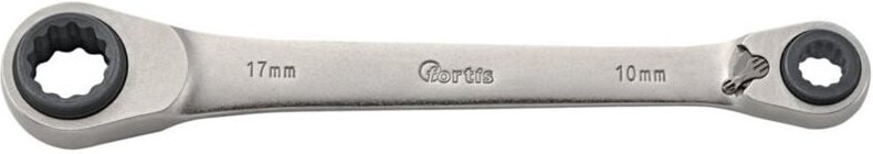 Quadro-Ratschenschlüssel 10 x 13 / 17 x 19 mm - Fortis