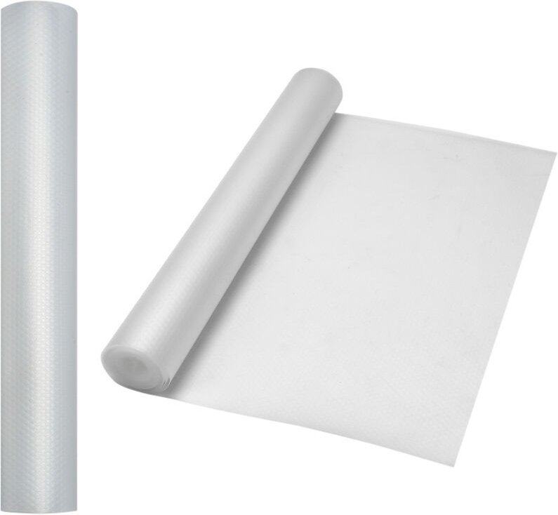 Wolketon - swanew Schubladenmatte Einlegeböden Regale Antirutschmatte zuschneidbar 500 x 60cm,2pcs,Transparentes Weiß