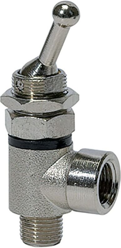 2/2-Wege-Kipphebelventil, beidseitig, Gew.anschluss g 1/8,G1/8IG - Riegler