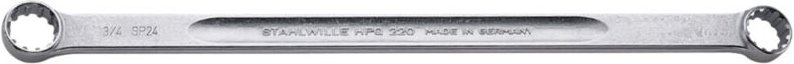 Stahlwille - Doppelringschlüssel Spline Gr.16 x 18 1/2 x 9/16' L.290mm