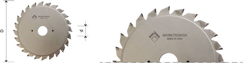 MTECL008.5 - EINSTELLBARES DIAMANT-BLATT VORRITZER DIA H6 - MOBITECNICA .5D100 B2,8/3,6 d22 Z12+12 H6 FT 2(3,1-3,8/42)