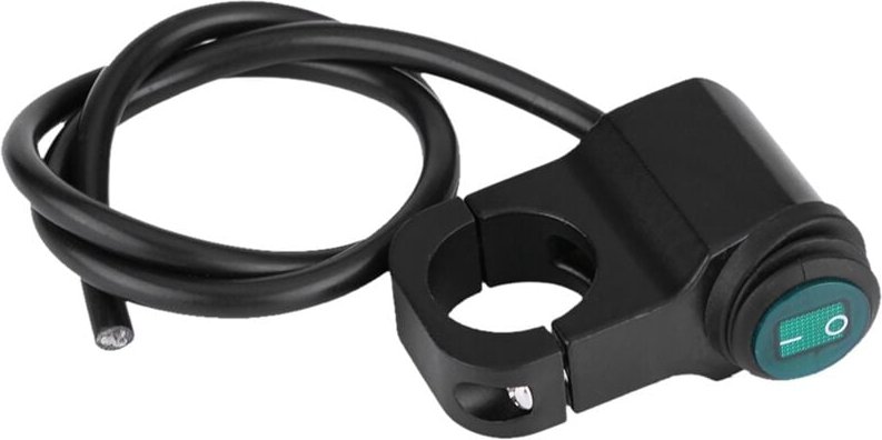 Jeffergarden 12V Universal 22mm Lenker Motorrad Scheinwerfer Nebelscheinwerfer EIN/AUS Schalter Wasserdicht