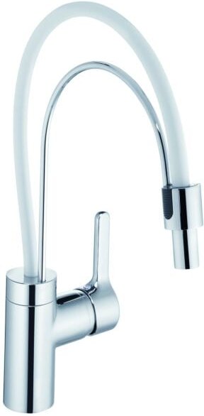 Kludi Bingo Star Küchenarmatur 428590578 chrom, schwenkbarer Doppelbogen-Auslauf