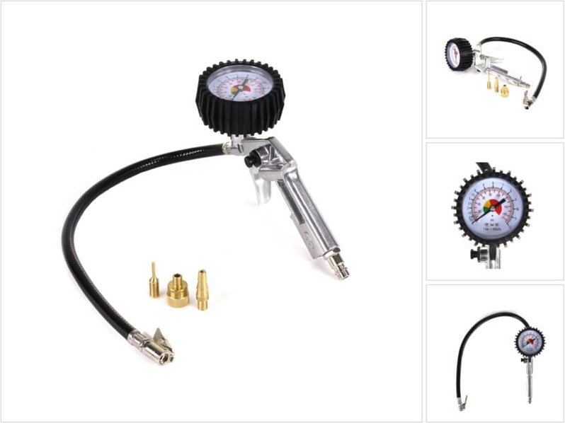 Prebena Z175.80 Reifenfüller Bälle Schlauchboot Zubehör Manometer 0-12bar