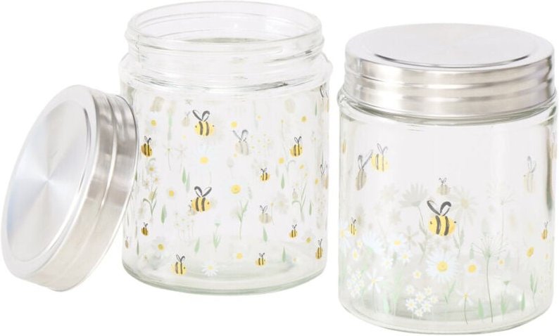 Boltze Gruppe - Schraubgläser honey, 625 ml, 2er-Set