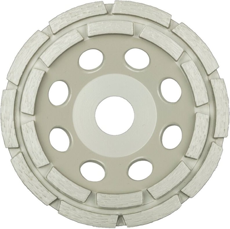 Klingspor DS 600 A Diamantschleifteller, 125 x 7,2 x 22,23 mm 18 Segmente 7,2 x 5 mm, 2-Reihig