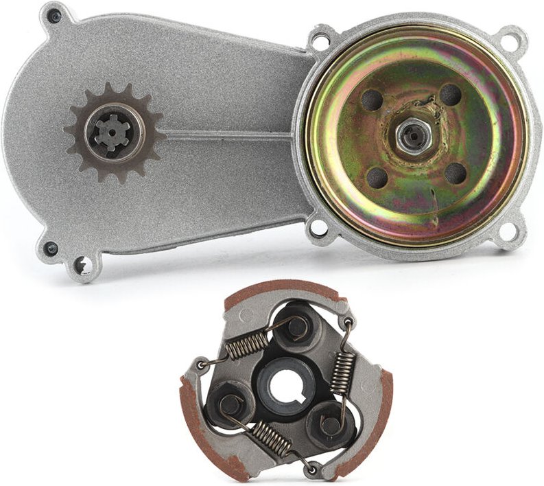 Jeffergarden - 14T Trommelgehäuse Getriebe Kupplungssatz Passend für 47cc 49cc Mini Pocket Quad Dirt Bike atv Teile