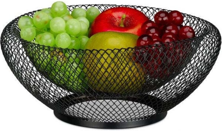 Obstschale aus metall mit doppelten wanden 8830