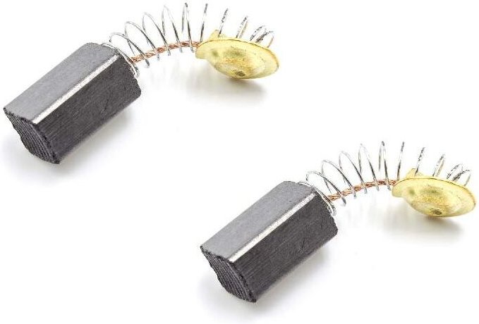vhbw 2x Kohle-Bürste, Motorkohle, Schleifkohle 6,5mm x 7,5mm x 13mm kompatibel mit Elektrowerkzeug Hitachi LDU4, M6SA, M...