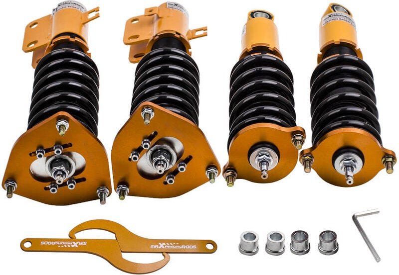 24-fach verstellbarer Dämpfer Gewindefahrwerk für Subaru Legacy BE 1999-2004Gewindefahrwerk for Subaru Legacy 2000-2004 ...