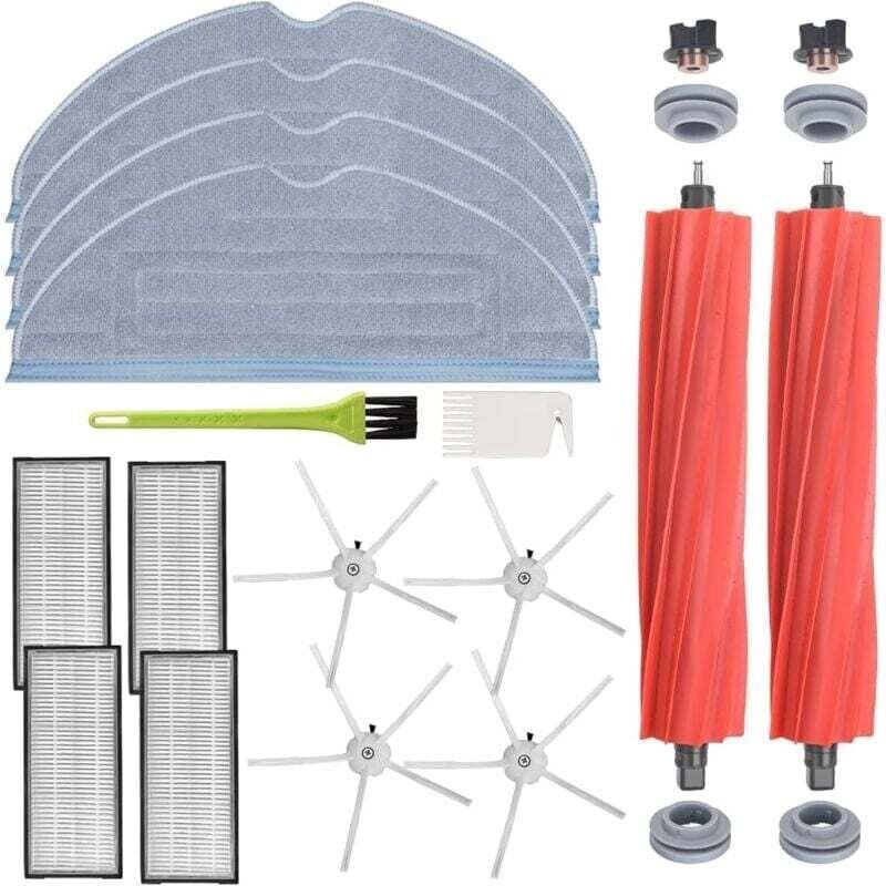 Zubehör für Roborock S7 MaxV Ultra / S7 MaxV / S7 Plus / S7 Max / S7 / S7 Pro Ultra Roboter (4 Wischtücher + 2 Hauptbürs...