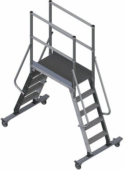 Plattformleitern 5 Stufen - Max. Arbeitshöhe 3.15m - SLPDA/125/1000-R