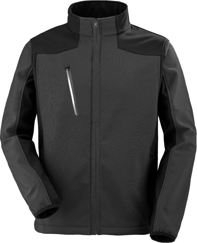 Softshell-Jacke mit abnehmbaren Ärmeln Terek Grau Anthrazit/Schwarz 2XL
