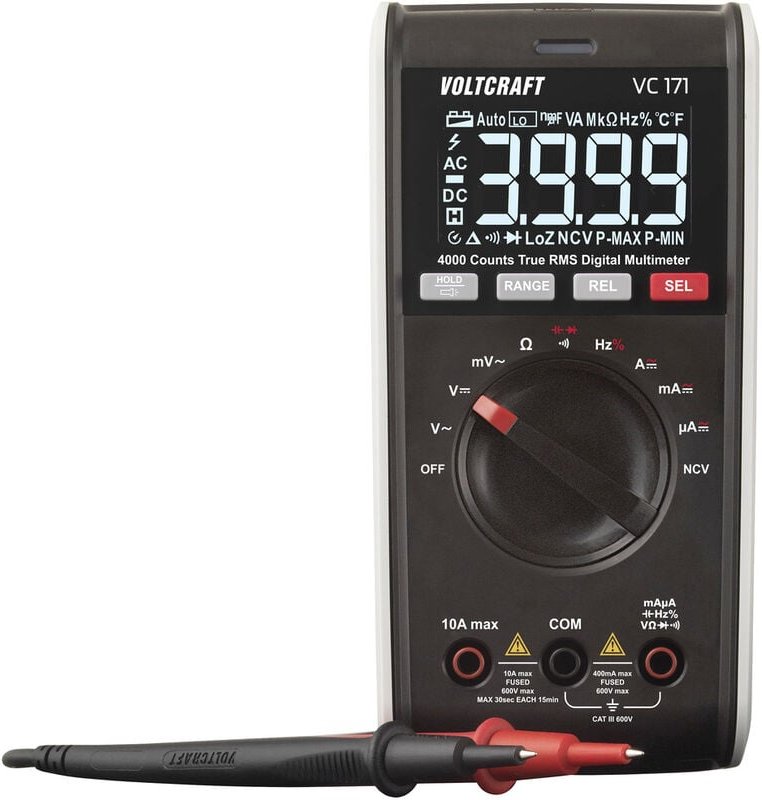 Thumbnail - VOLTCRAFT VC171 Hand-Multimeter kalibriert (ISO) digital CAT III 600 V Anzeige (Counts): 4000