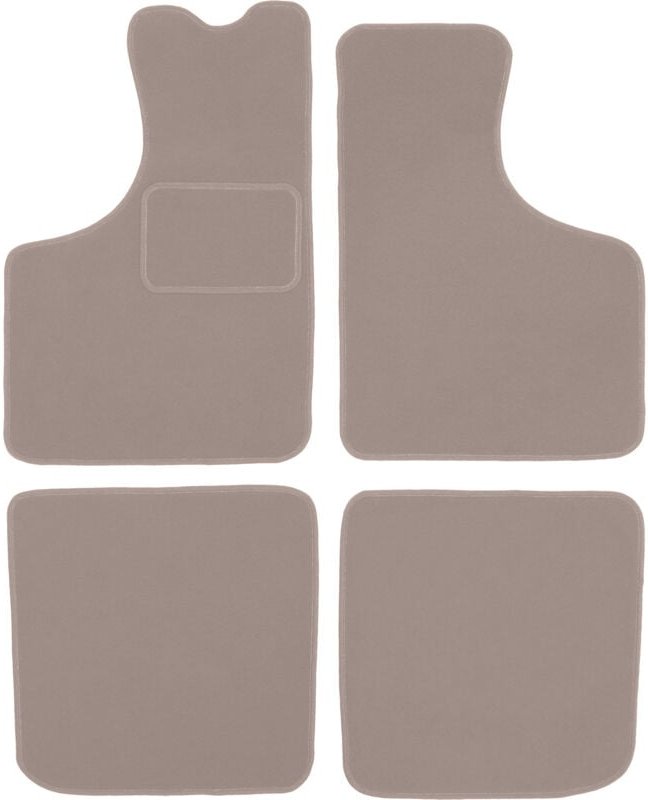 Beige Veloursmatten für: Skoda 100S / 100L Limousine (1969-1977)