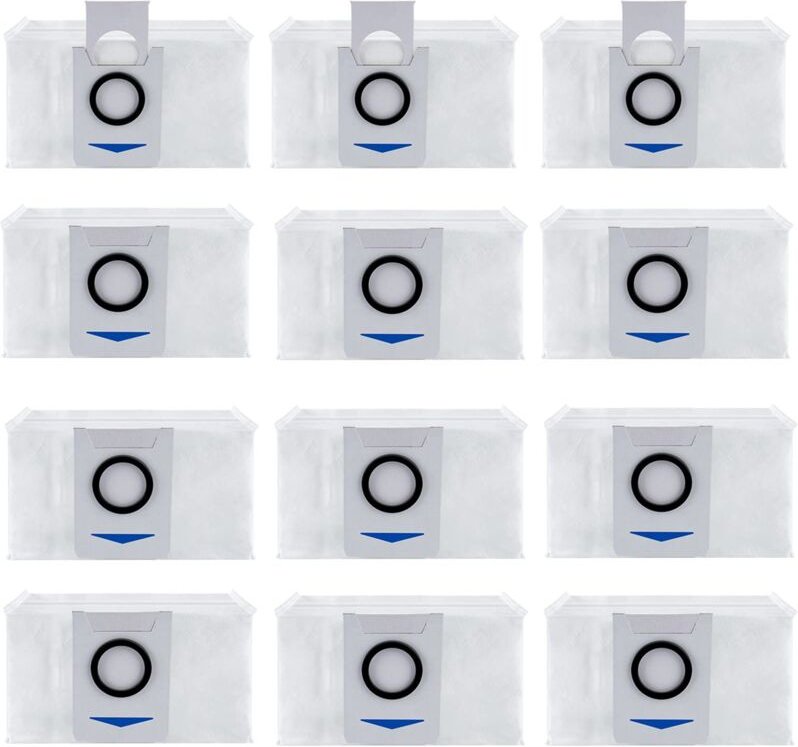 12er Pack Staubsaugerbeutel Zubehör für Ecovacs Deebot X1 Omni / X1 e Omni, Staubsauger Ersatzzubehör Staubbeutel