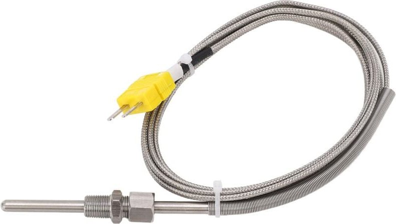 Zoternen - Temperatursensorsonde, Hochgenaues 1/8 NPT-Gewinde, 2 Meter Kabel, Korrosionsbeständigkeit -100–1250 ℃ K-Temp...