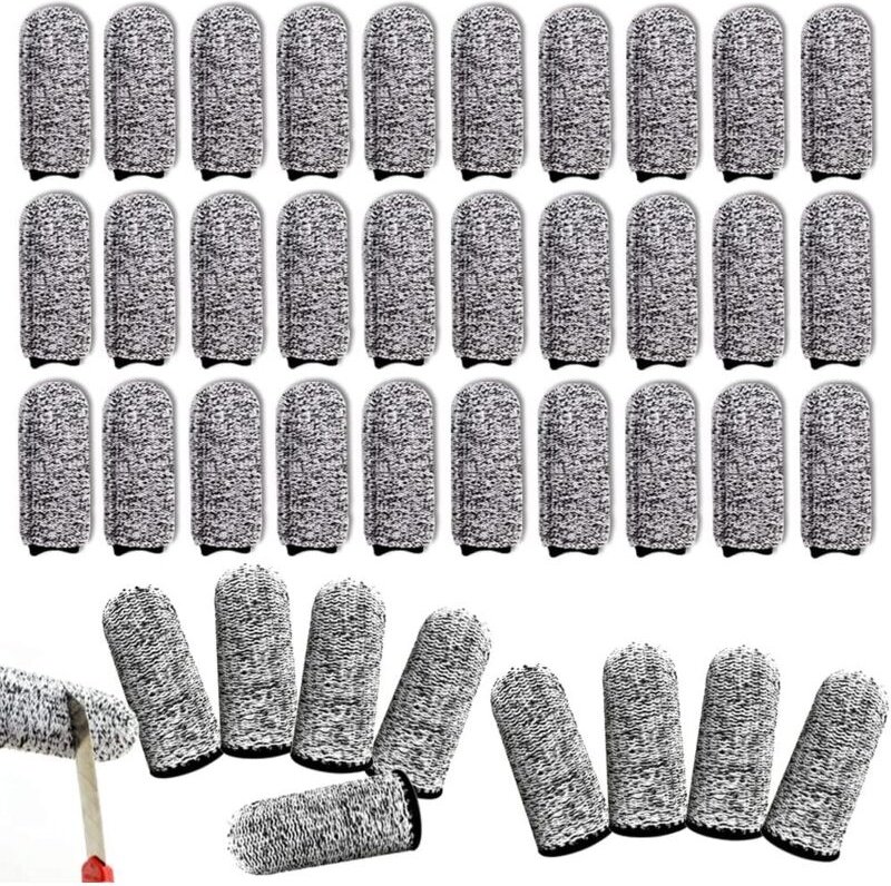Thumbnail - Küchen-Fingerschutz, 40 Stück, Anti-Schnitt-Handschuhe, Daumenschutz, Fingerschutz, rutschfeste Fingerhülse, wiederverwe...