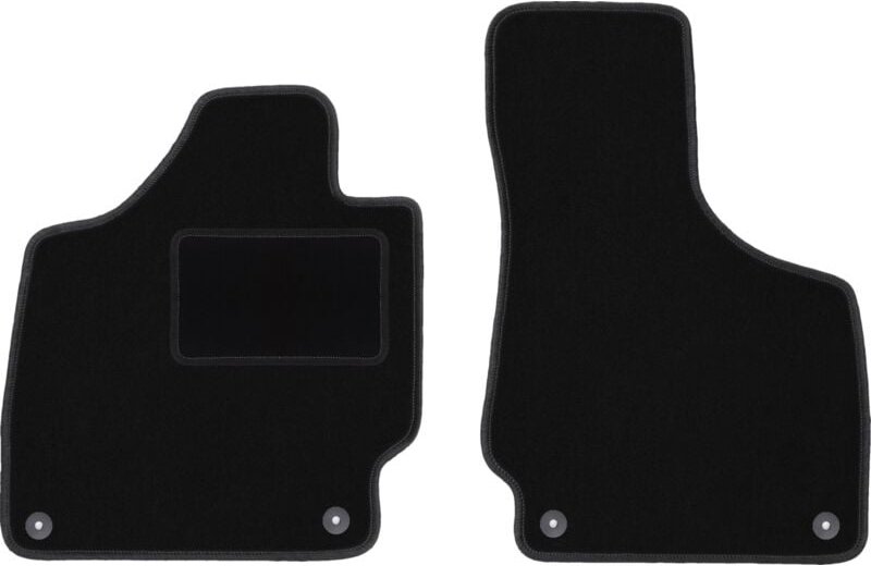 Schwarze Veloursmatten für: Audi TT II 8J Cabrio, Roadster, Coupé (2006-2014)
