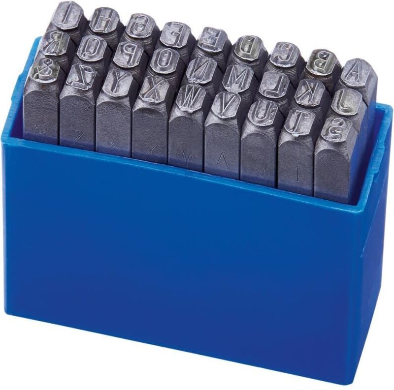 Schlagbuchstabensatz 10mm Schrifthöhe - Format