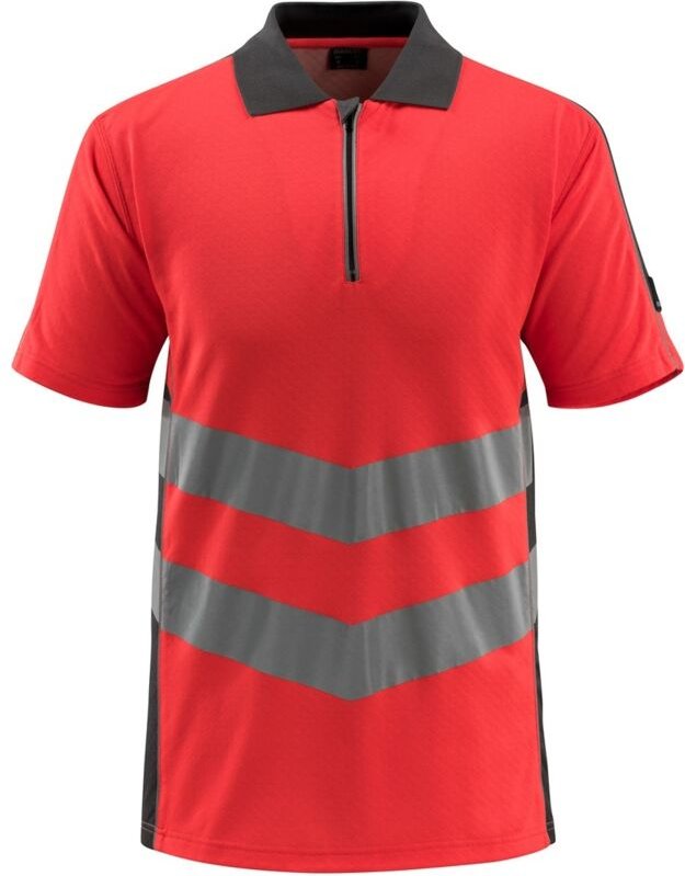 Mascot Warnschutz Polo-Shirt MURTON SAFE SUPREME 50130 Gr. M hi-vis rot/dunkelanthrazit