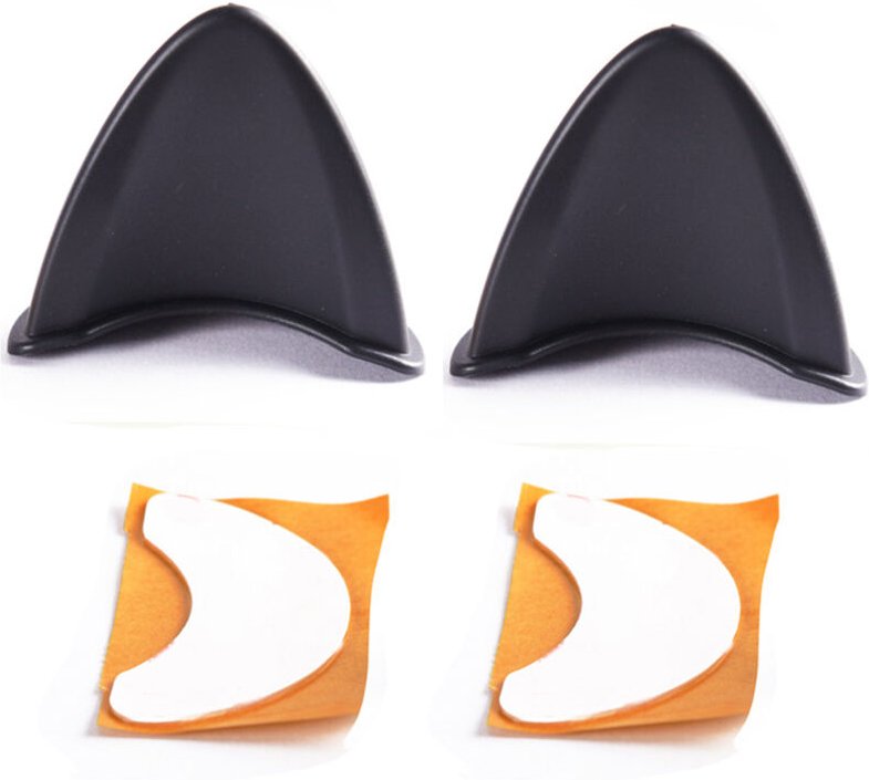 Eosnow 2 Stück Silikon-Katzenohren mit Bändern, niedliches Helmzubehör für Ski, Motorrad (Helm nicht im Lieferumfang ent...