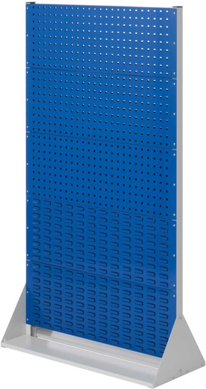 Kappes ®RasterPlan Stellwände doppelseitig Größe 5 - 6x Lochplatten 4x Schlitzplatten Enzianblau RAL 5010
