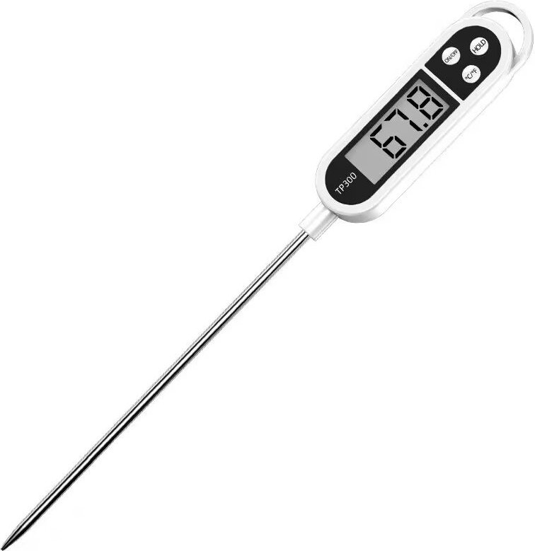 Thumbnail - Küchenthermometer mit LCD-Display, digitales Thermometer mit langer Sonde, hohe Präzision, sofort ablesbares Kochthermom...