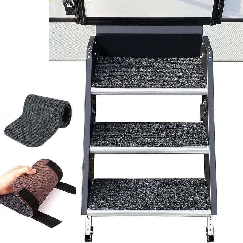 4er-Pack RV-Trittmatten für Wohnmobile und Wohnwagen (19,5 x 7,5 Zoll)