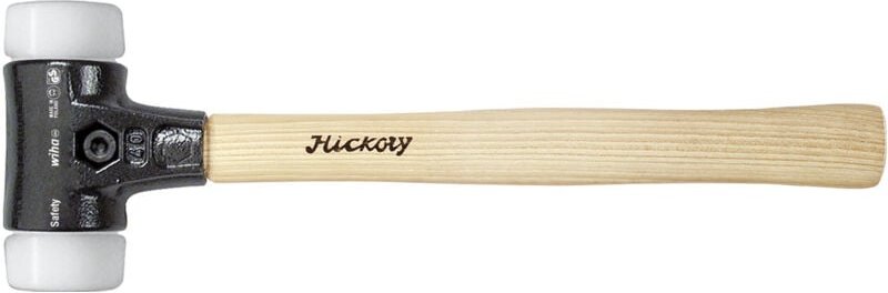 Schonhammer Safety sehr hart/sehr hart mit Hickory-Holzstiel, Rund-Schlagkopf 50, 360 mm (26646) - Wiha