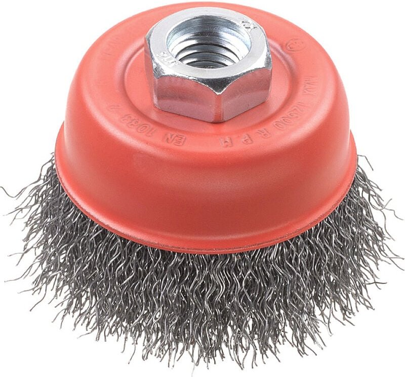 KWB - aggresso-flex® Topfbürsten, gewellter HSS-Stahldraht für Einsatz mit Winkelschleifern 719136 1