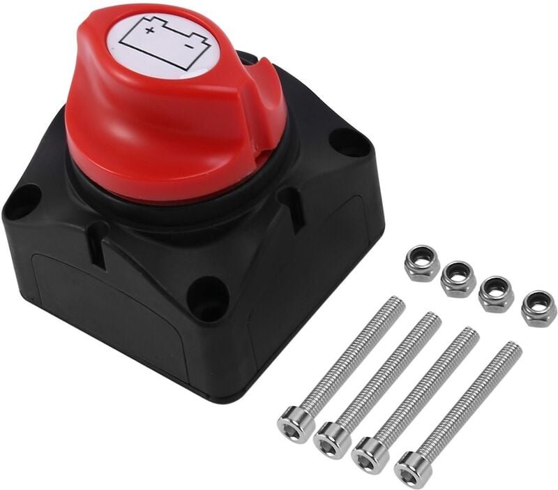 Woosien - 12V-48V Batterietrennschalter Batterietrennschalter Master Cut Off Kill Switch Wasserdicht Mar