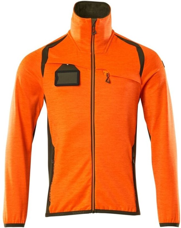 Mascot Fleecepullover mit Reißverschluss 19403 Gr. L hi-vis orange/moosgrün