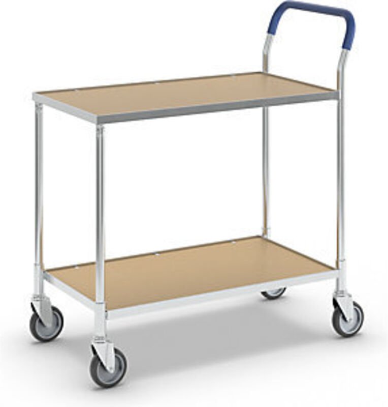 Kongamek Tischwagen ohne Bremse mit 760x430mm Ladefläche in Bucheoptik