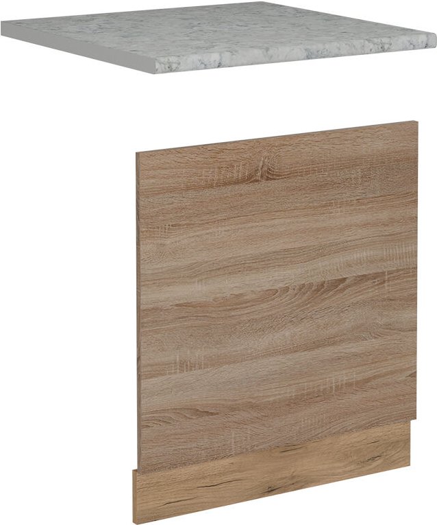 Vicco - Geschirrspülblende R-Line, Sonoma, 60 cm , ap Marmor