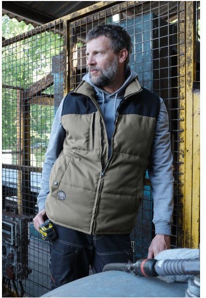 Weste Bosseur Berni - Khaki/Schwarz - xl - 11905-010