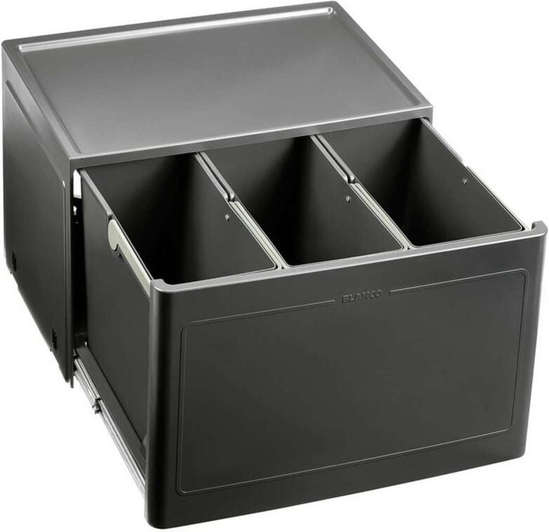 Blanco Botton Pro - Einbaumülleimer, geteilt, Volum 39 L 517469
