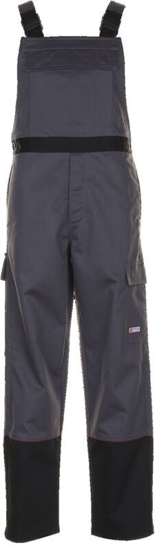 Weld Shield Latzhose 5530 grau/schwarz, Gr. 50 - Planam