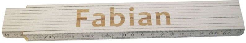 Zollstock Fabian 2 m weiß Zollstock