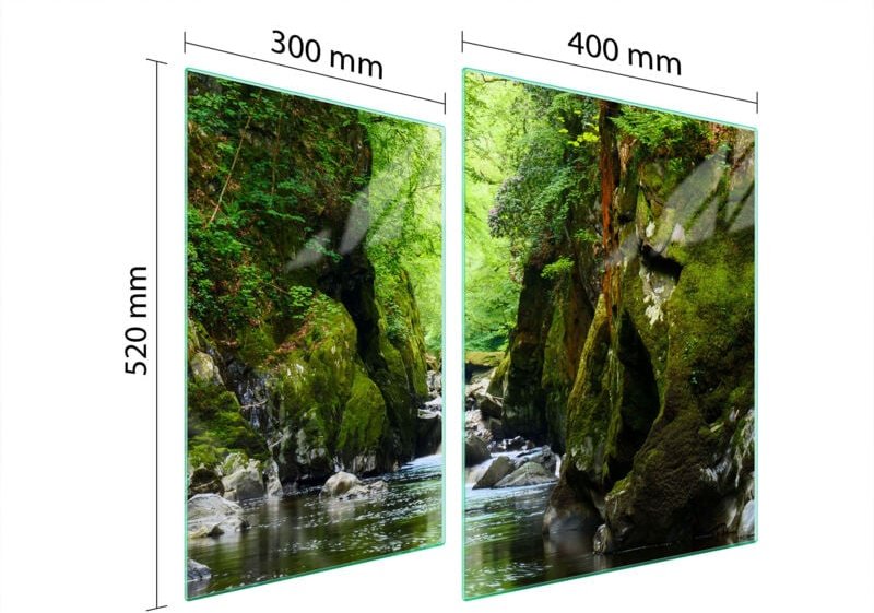 GLASSCHUTZPLATTE FÜR HERD 70x52 LAS