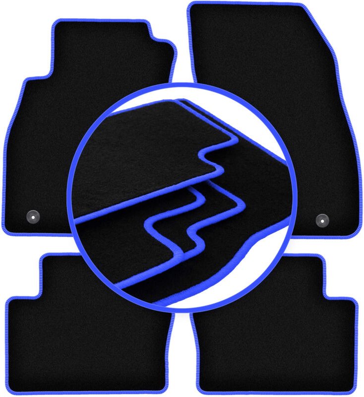 CARLUX-BLUE Autofußmatten für: Opel Insignia A Limousine, Kombi, Grand Tourer, Liftback (2008-2017)