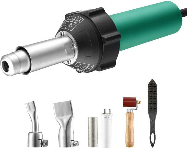 Mophorn Heißluft-Kunststoffschweißgerät, 1600 W Heißluftbrennerpistole,122-1112℉ Heißluftpistole-Schweißbrenner für PVC/...