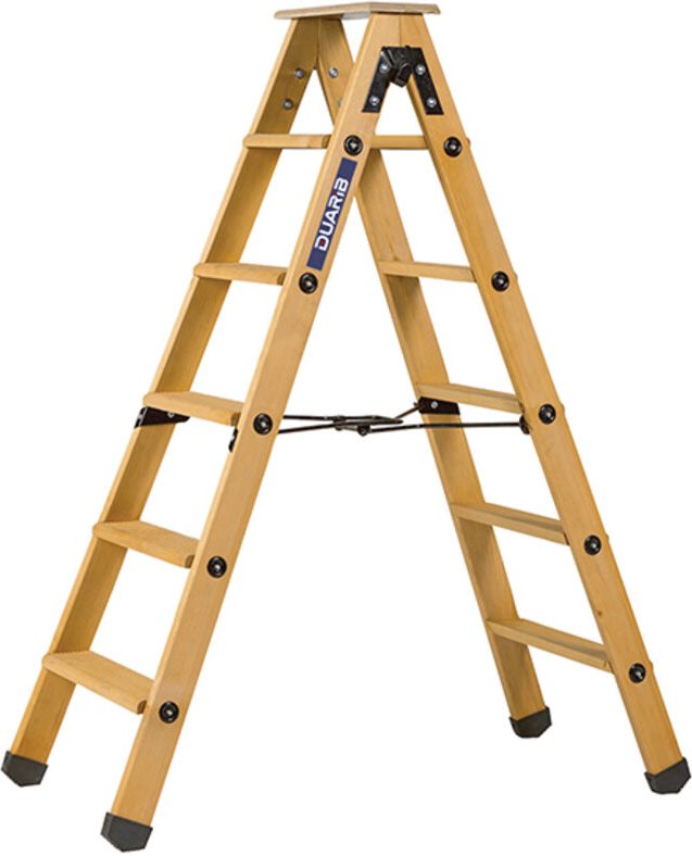 Matisère - Maler Doppelleiter aus Holz 2x6 Stufen - hauteur Maximale 2.90 - 683606