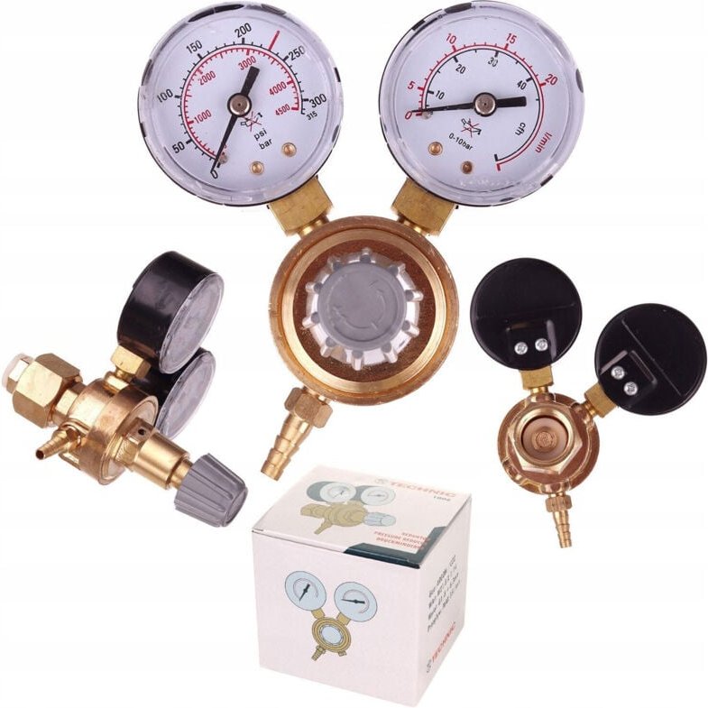 Co2 Argon Gas Flasche Reducer Schweissen 2 Manometer W21